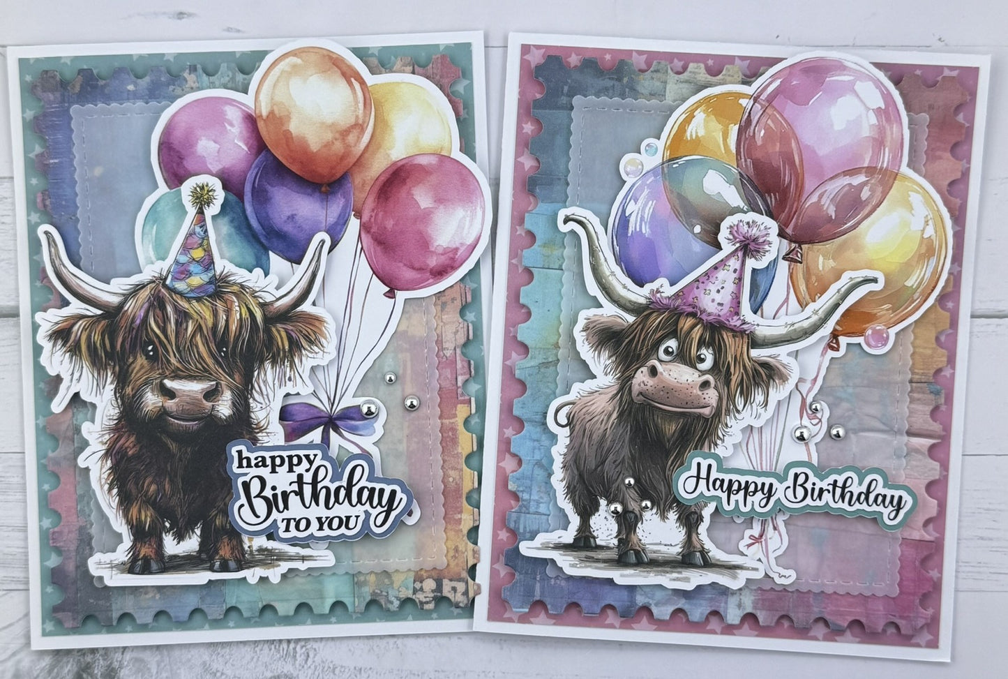 Highland Cow Birthday Card Collection