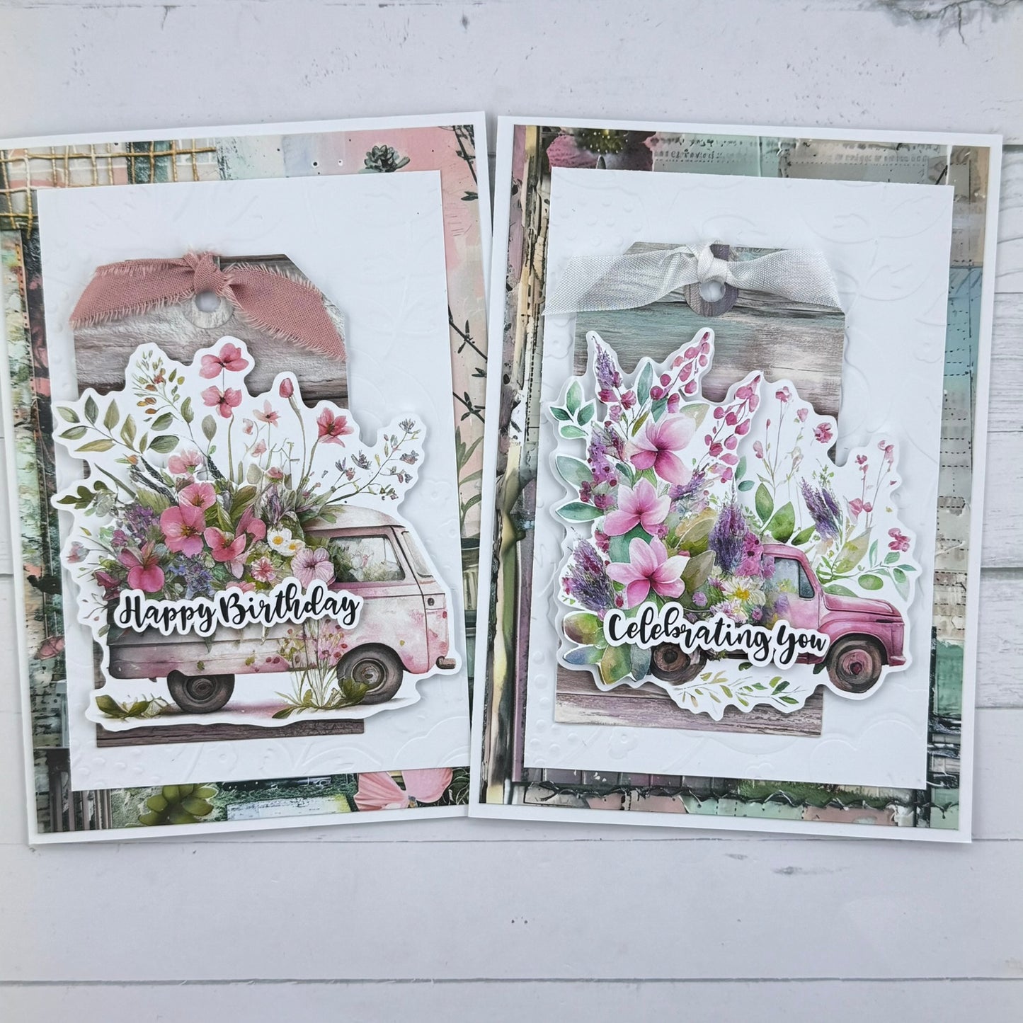 Vintage Floral Truck Card Collection