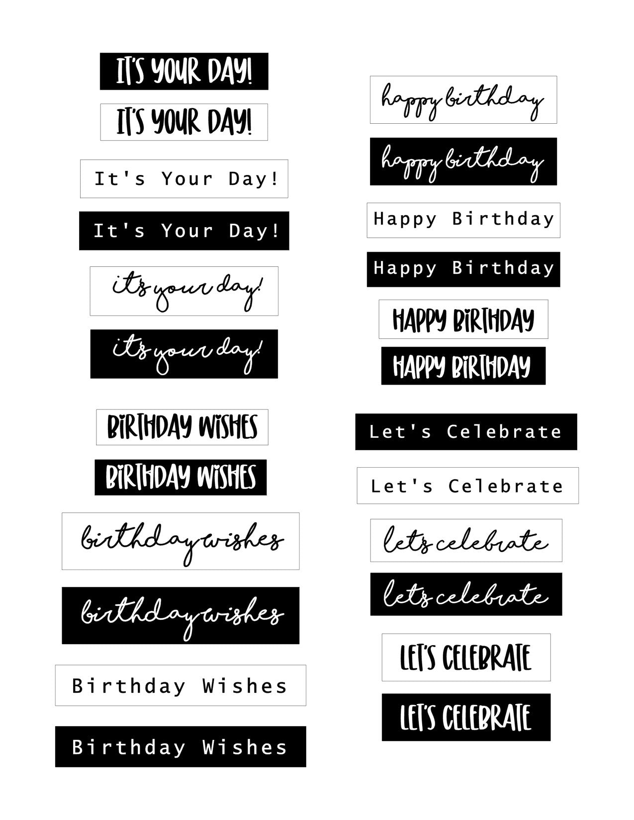 Birthday Sentiment Labels
