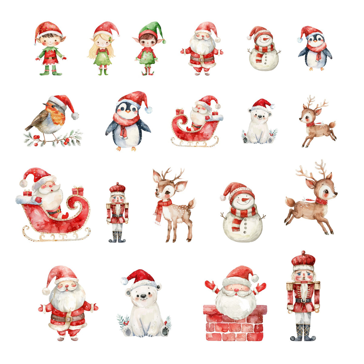 Sweet Christmas Character Ephemera