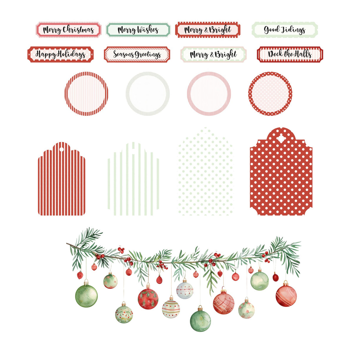 Sweet Christmas Basics Ephemera