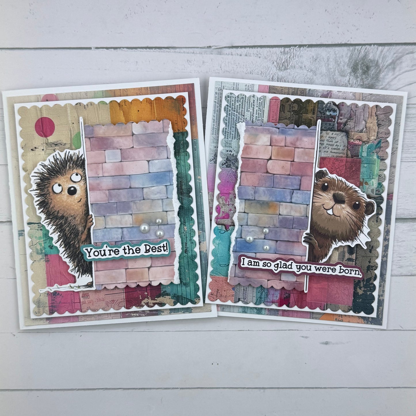 Peeping Friends Card Collection