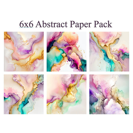 Spring Meadow: 6x6 Abstract Paper Pack