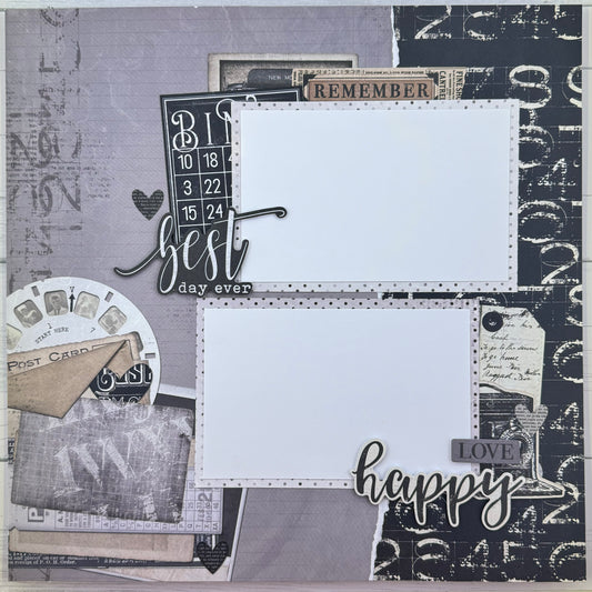 Best Day Ever: Simple Vintage Layout Kit