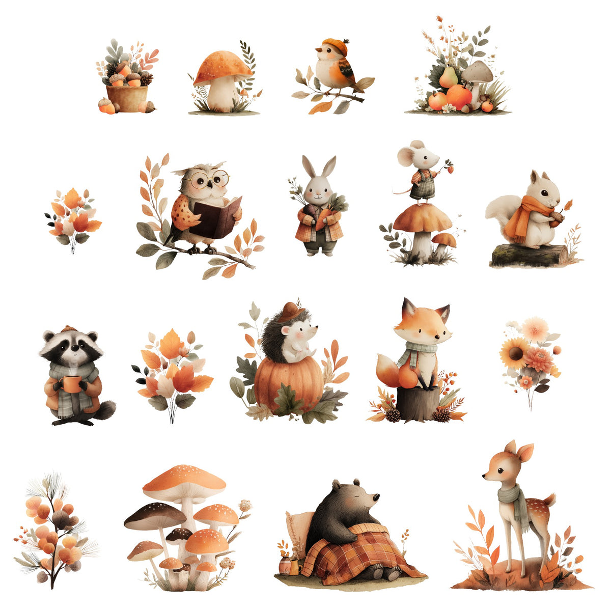 Autumn Animals Ephemera