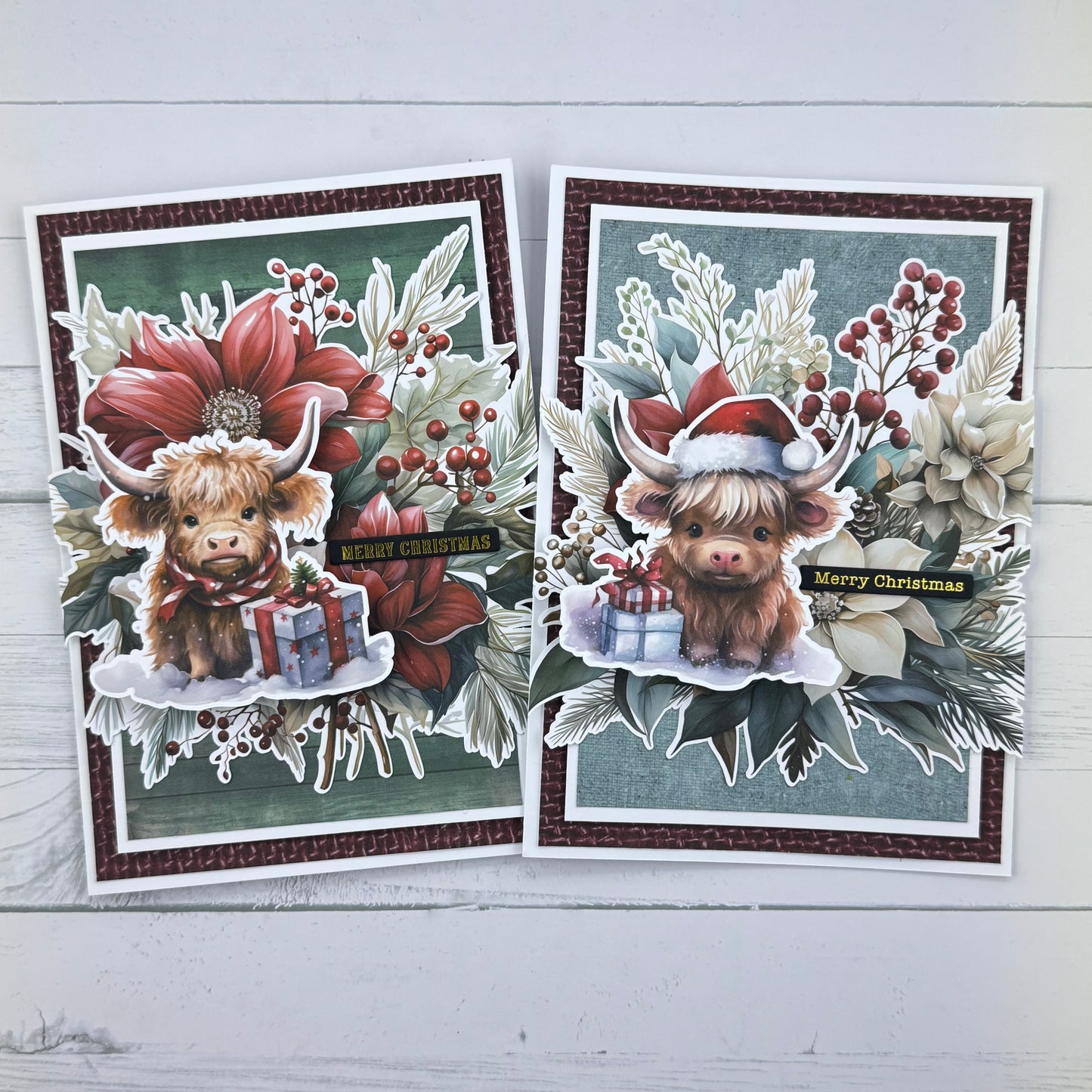 Highland Cow Christmas Card Collection