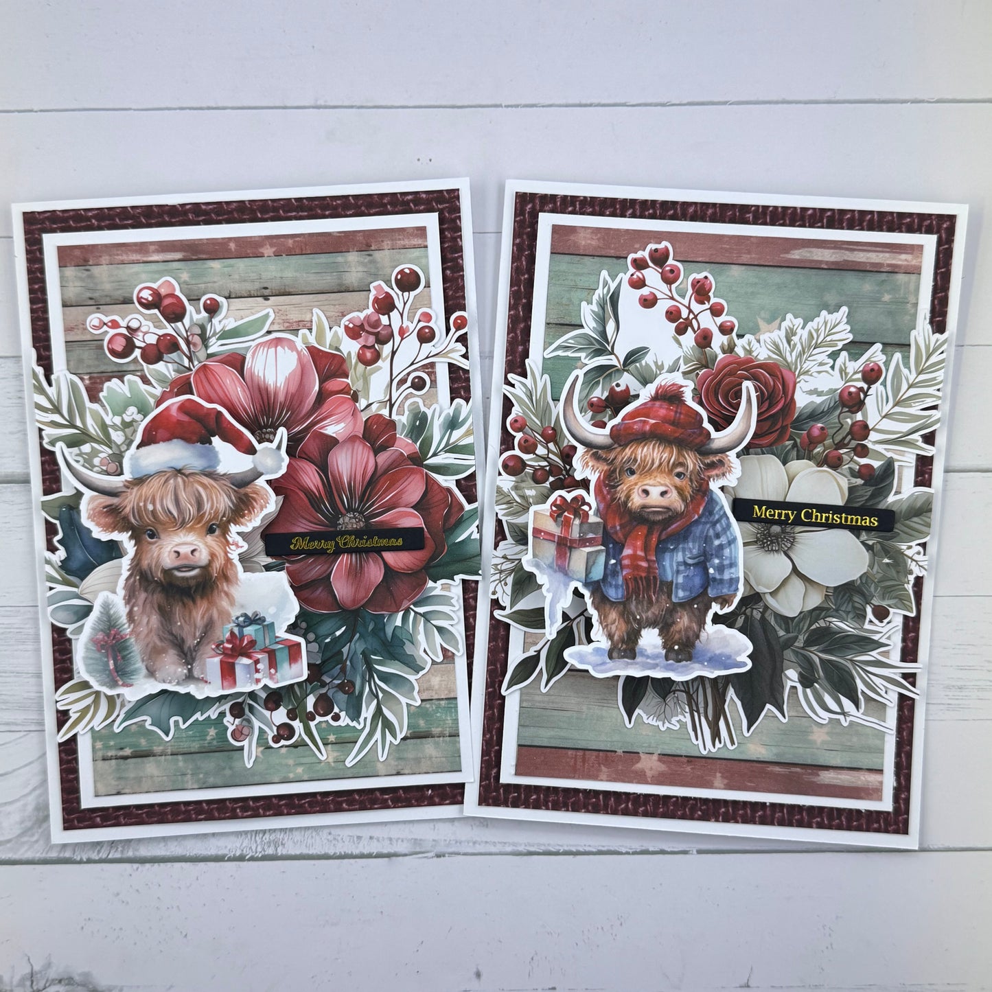 Highland Cow Christmas Card Collection