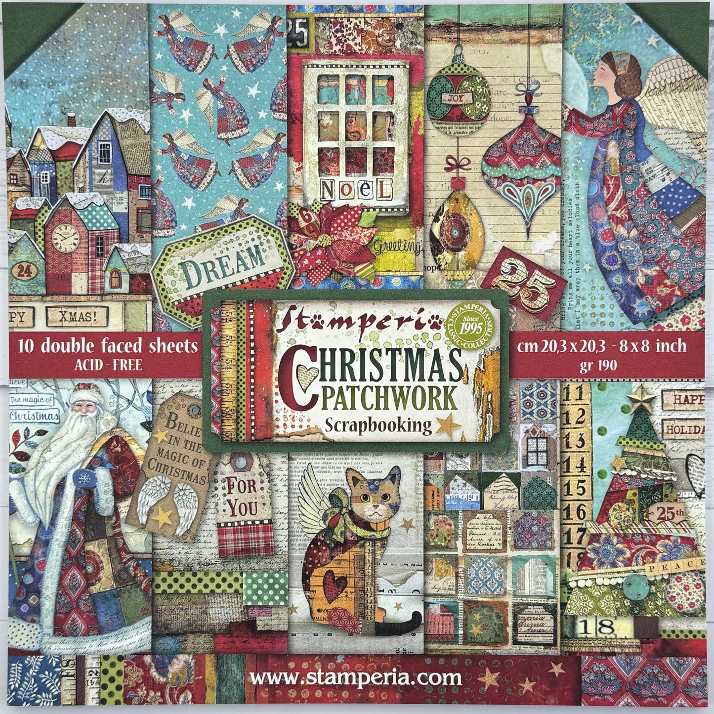 Stamperia Christmas Patchwork 8x8