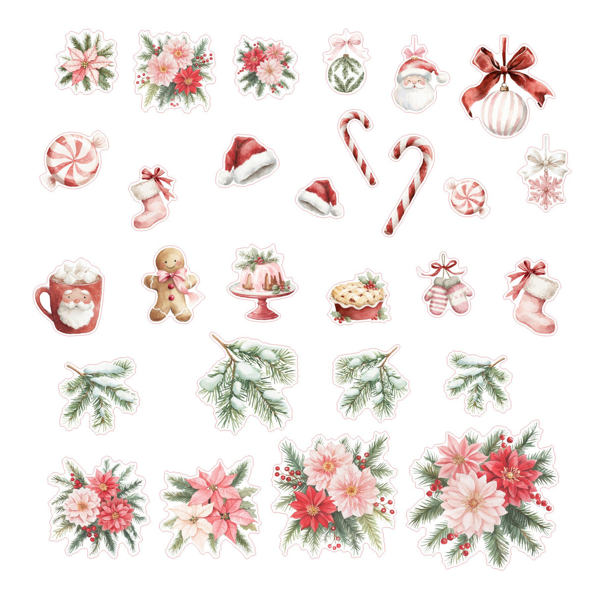 Holly Jolly Florals & Sweets Ephemera