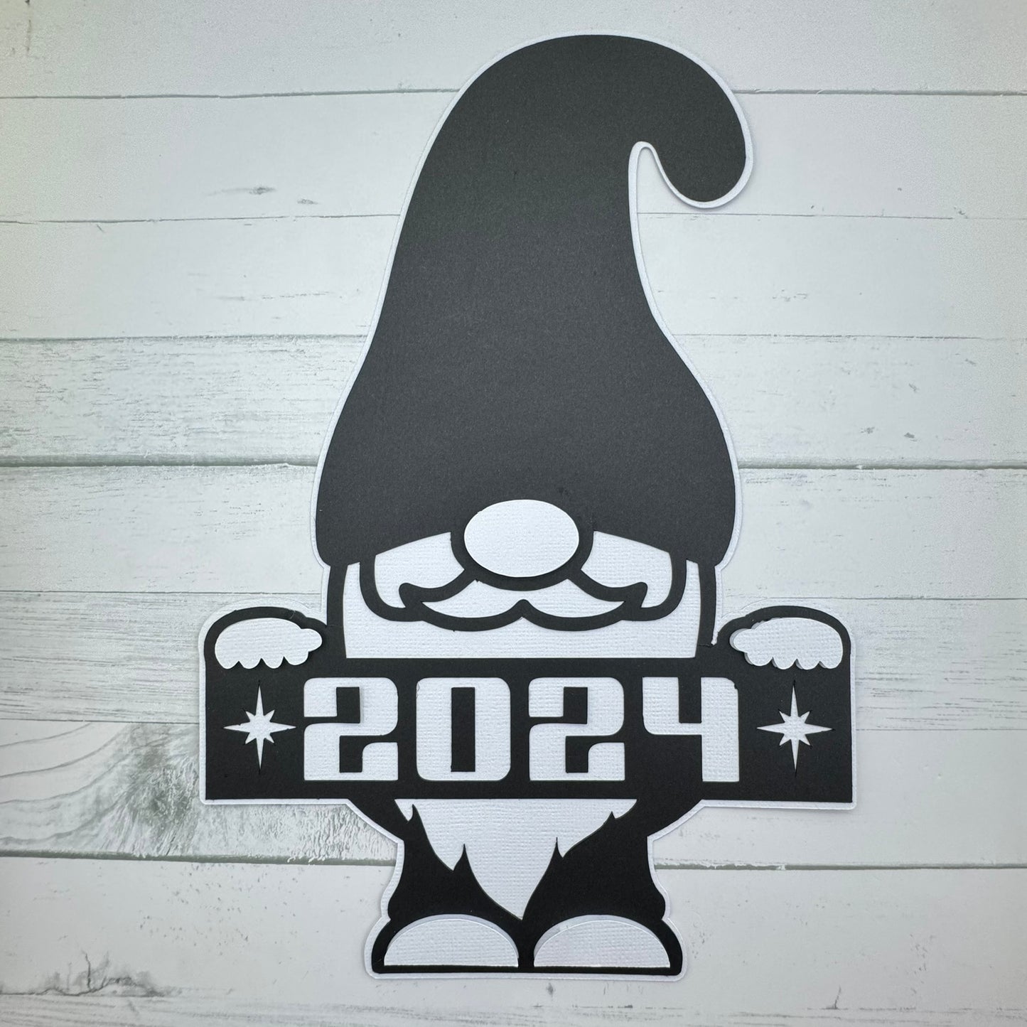 New Year Gnome Black (lg)