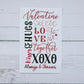 Valentine Word Card