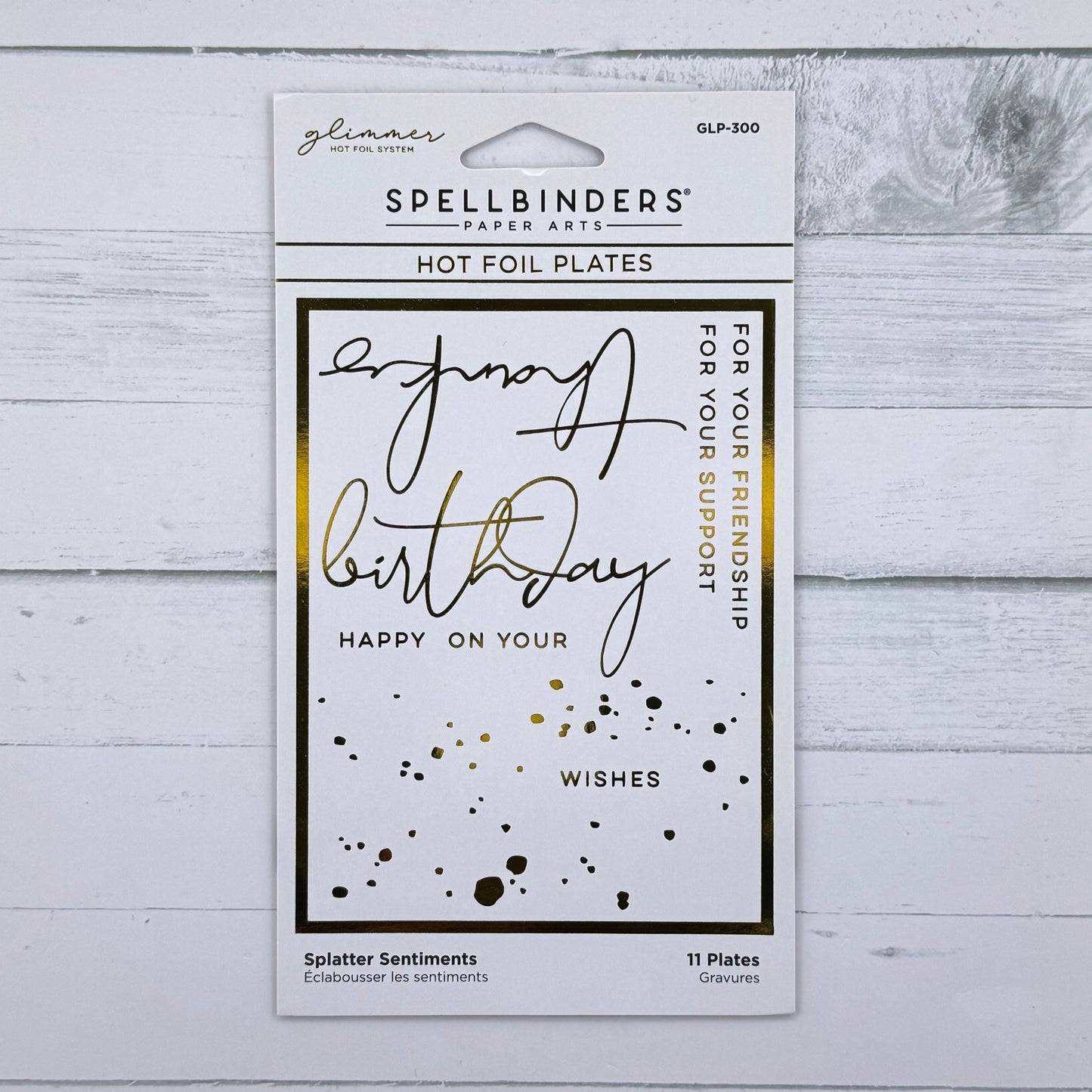 Hot Foil Plates: Splatter Sentiments