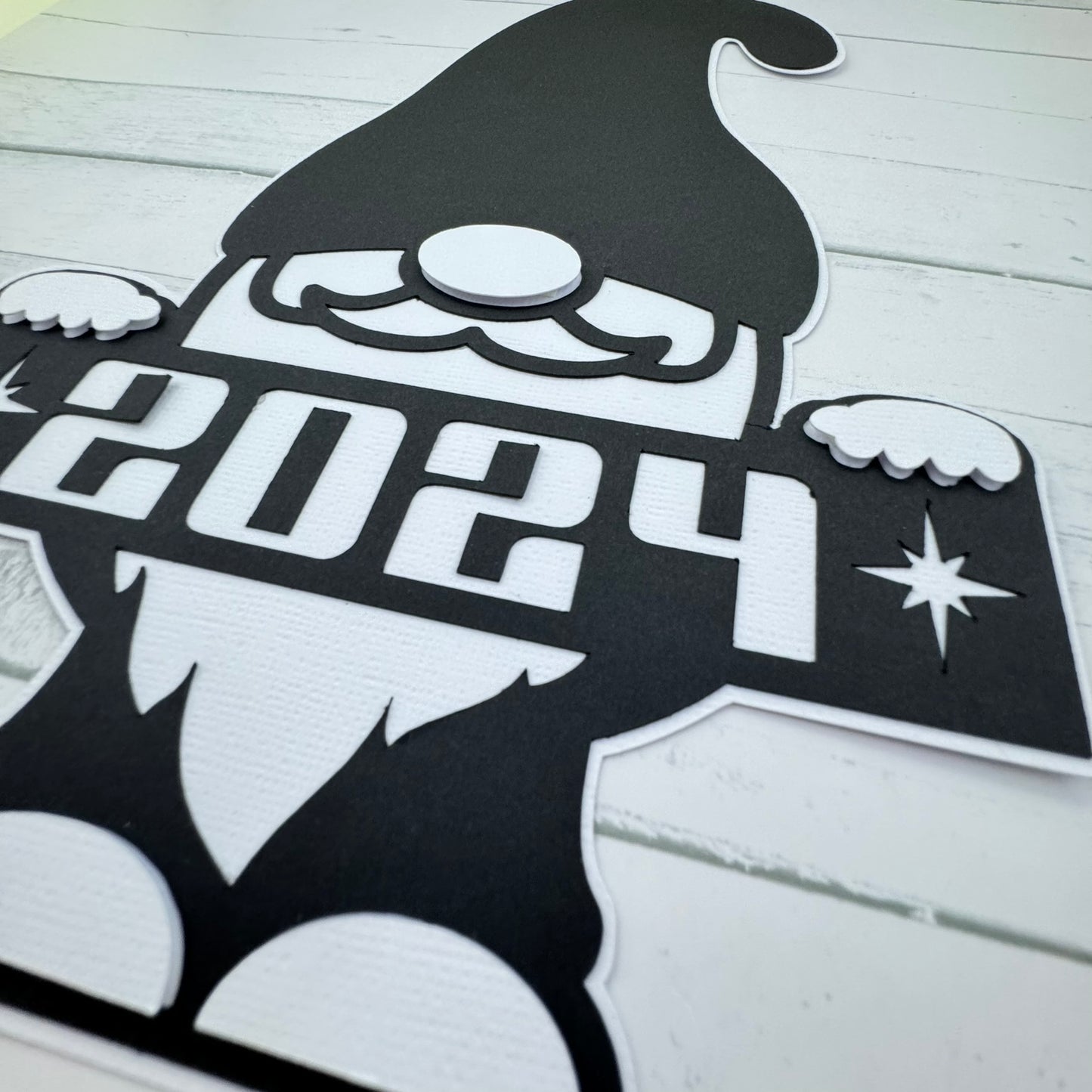 New Year Gnome Black (lg)