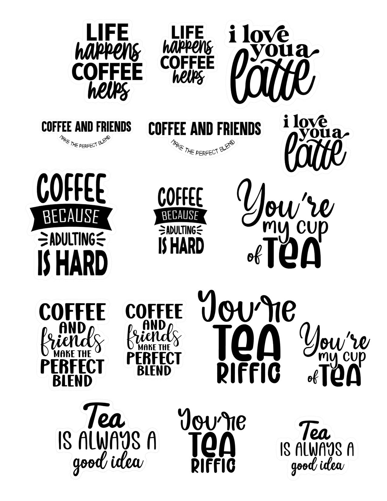 Coffee & Tea Sentiments