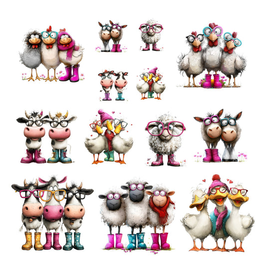Quirky Farm Animal Ephemera