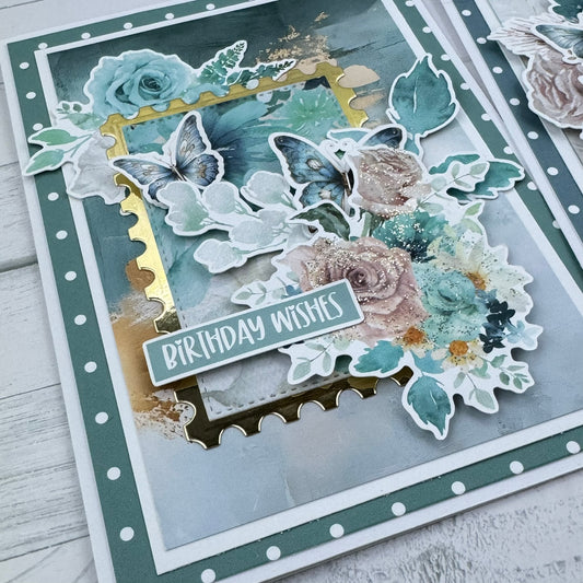 Shades Of Teal Card Collection