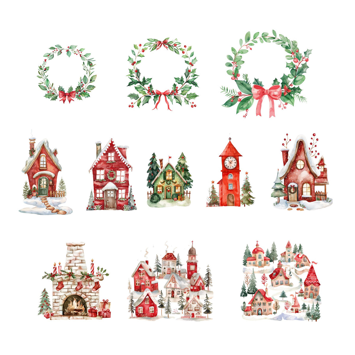 Sweet Christmas Village Ephemera