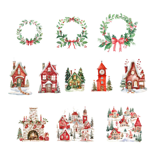 Sweet Christmas Village Ephemera