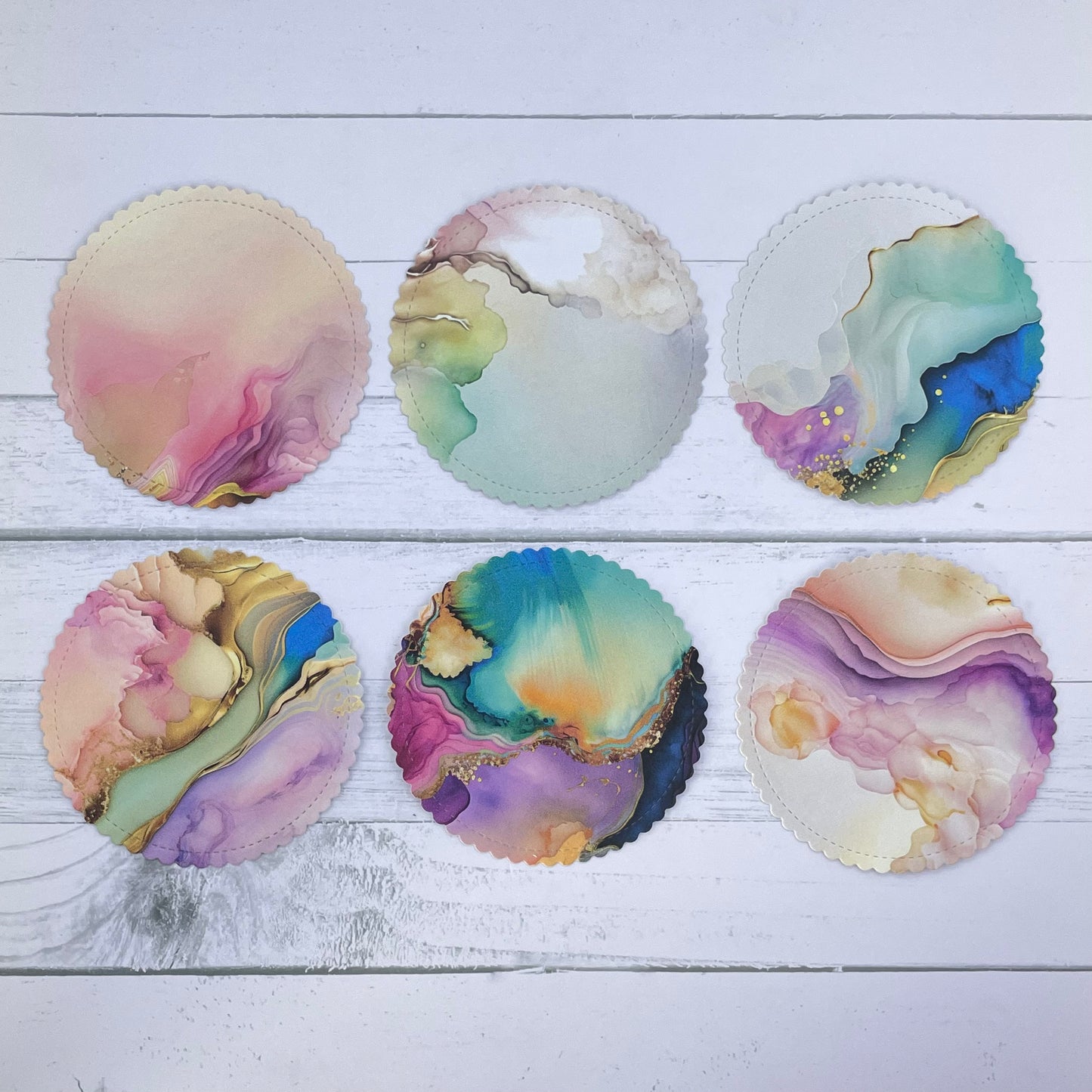 Spring Meadow: Scalloped Circles