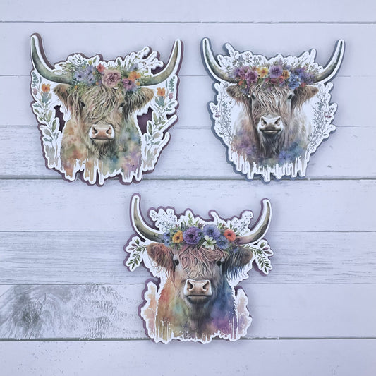 Spring Meadow: Highland Cattle Layered Die Set